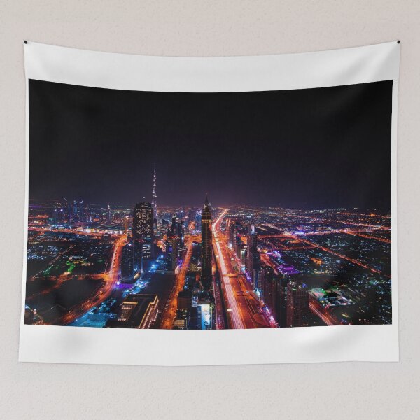 Item preview, Dubai Skyscaper Cityscape Print Photography designed and sold by PODLizardWizard.