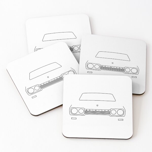 Item preview, Reliant Scimitar classic car outline graphic (black) designed and sold by soitwouldseem.