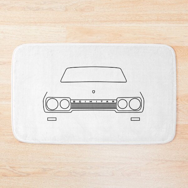 Item preview, Reliant Scimitar classic car outline graphic (black) designed and sold by soitwouldseem.