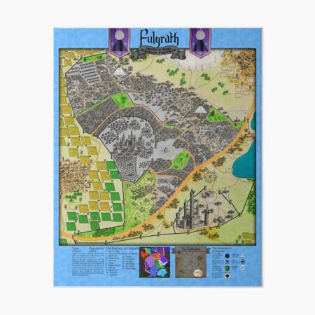 The City of Fulgrath Art Board Print