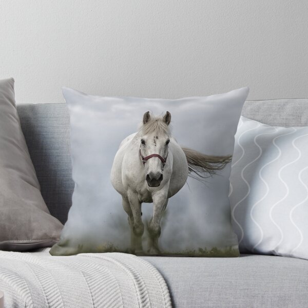 Item preview, Beautiful White Horse Charging designed and sold by PODLizardWizard.