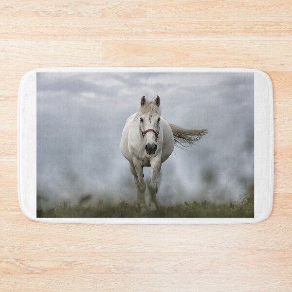 Item preview, Beautiful White Horse Charging designed and sold by PODLizardWizard.