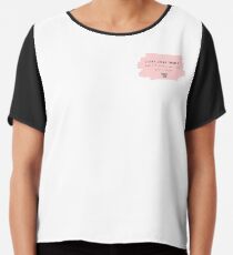 I Like Shiny Things But I'd Marry You With Paper Rings - Taylor Swift Lover Album The Man lyrics Chiffon Top