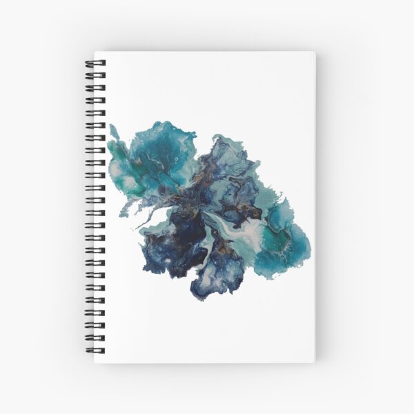 Abstractions in Blue #9 Spiral Notebook