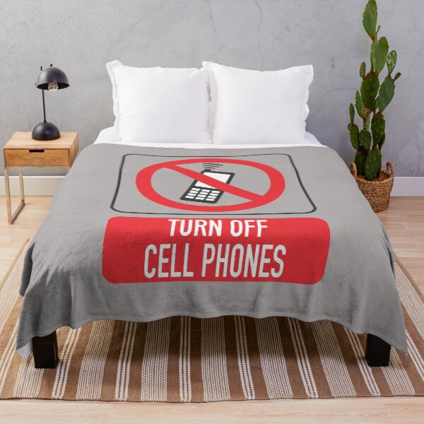 Item preview, Turn Off Cell Phones Funny Sign designed and sold by SwagHut.