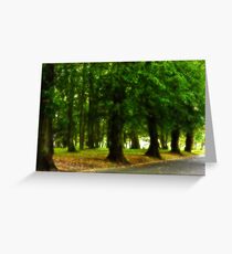 I would rather be with trees Greeting Card