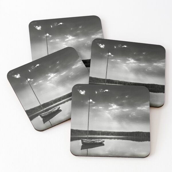 Item preview, A moored yacht in calm waters at Brancaster Staithe, Norfolk, UK designed and sold by Richard Flint.