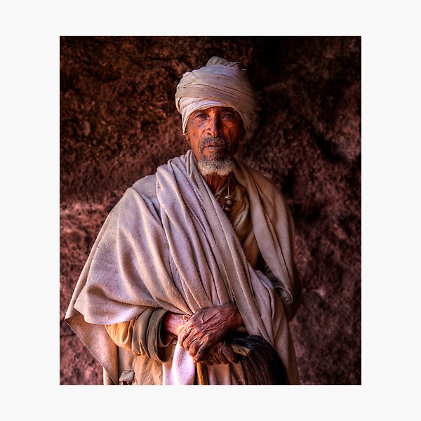 Pilgrim, Lalibela, Ethiopia Photographic Print