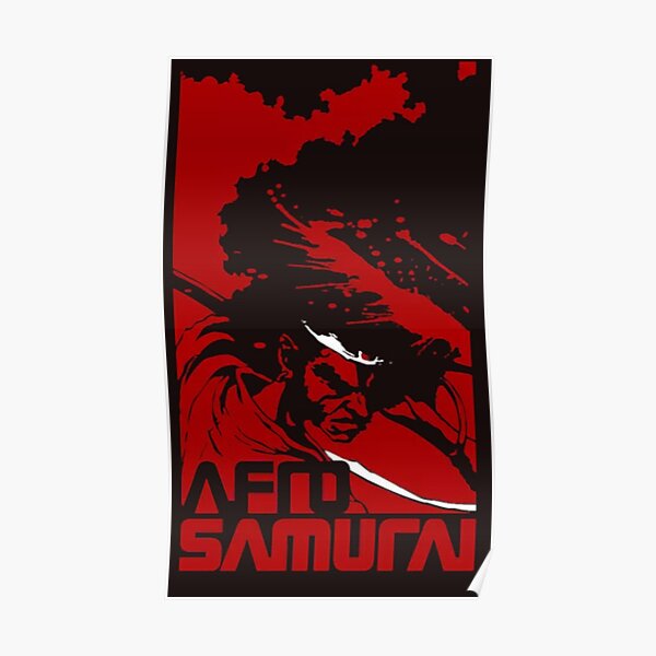 Afro Samurai Posters Redbubble - roblox afro samurai