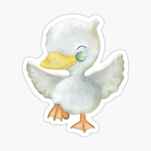 Vista previa del artículo con la obra «Patito», diseñado y vendido por LittleCloudShop.