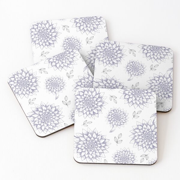Item preview, Lavender Dahlias with Random Leaves designed and sold by gsproductsgs.
