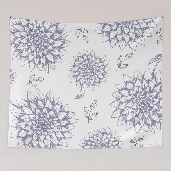 Item preview, Lavender Dahlias with Random Leaves designed and sold by gsproductsgs.