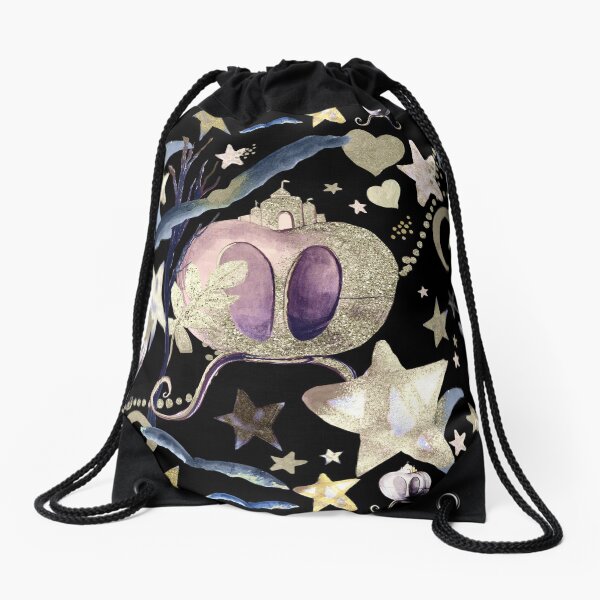 Fairy Rides Drawstring Bag