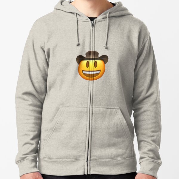 cowboy emoji hoodie champion