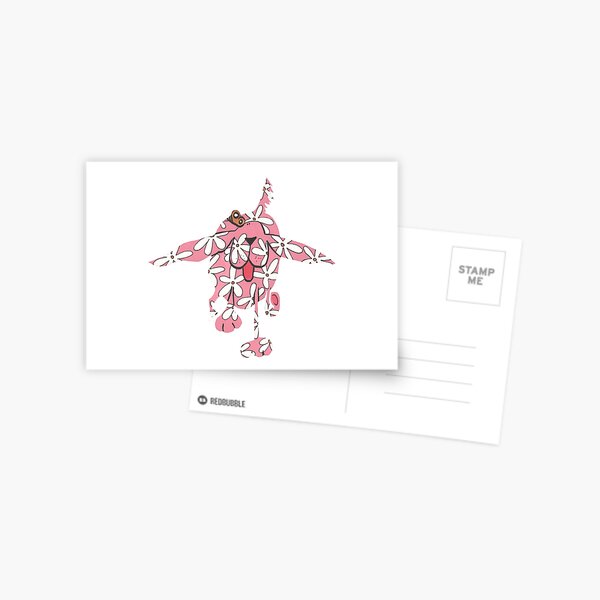 Pink Spaniel Postcard