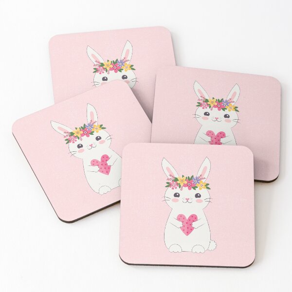 Item preview, Love Bunny with Floral Crown designed and sold by Daisy Beatrice.