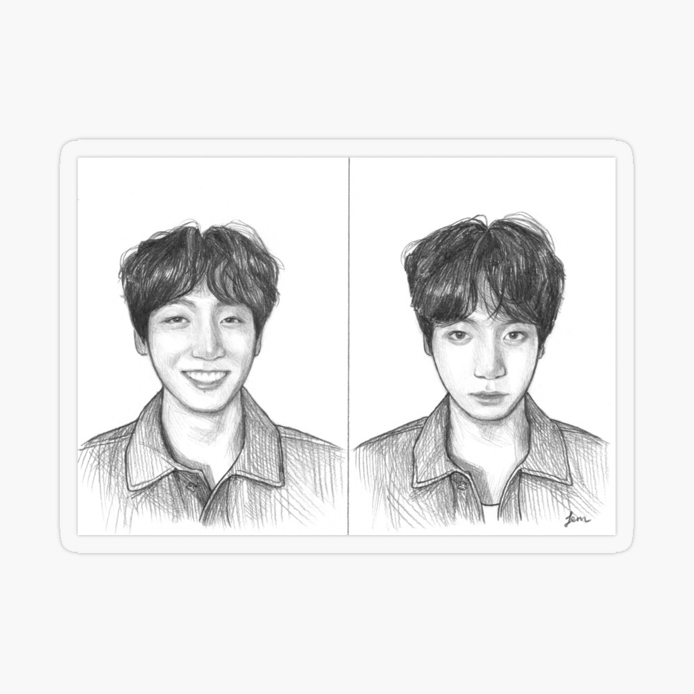 Jungkook BTS Drawing pencil sketch art artist BTSfanart, 방탄소년단 정국. Artist  @derkleinejoon #drawing #artwork #jungkook #pai... | Instagram