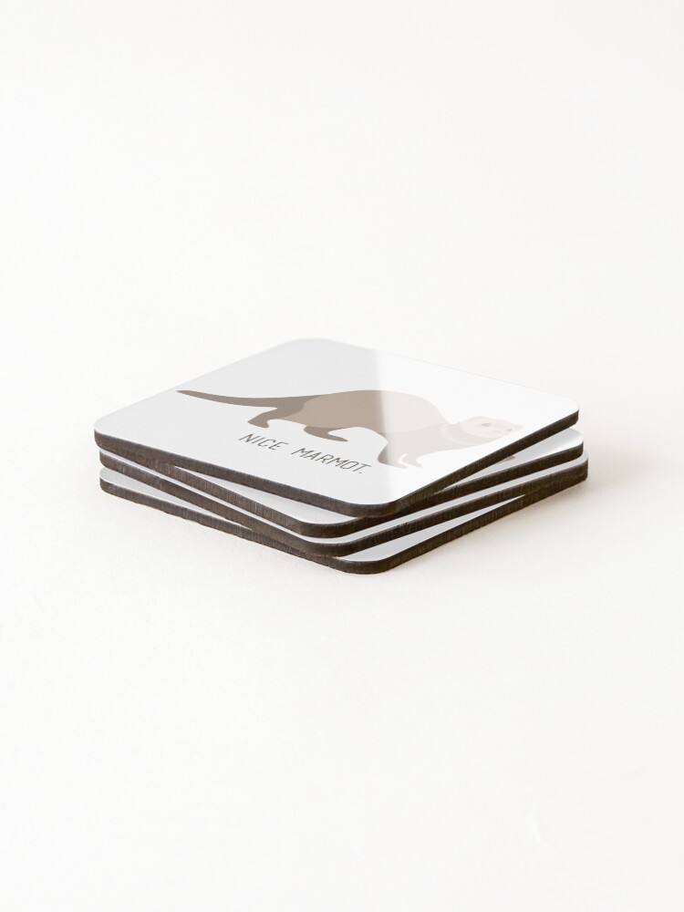 Alternate view of Nice Marmot - The Big Lebowski Coasters (Set of 4)