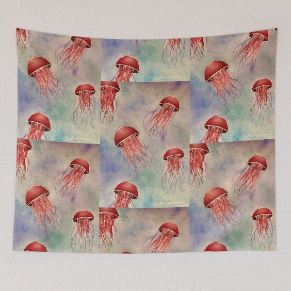 Item preview, jellyfish watercolor designed and sold by Julia Kopp.