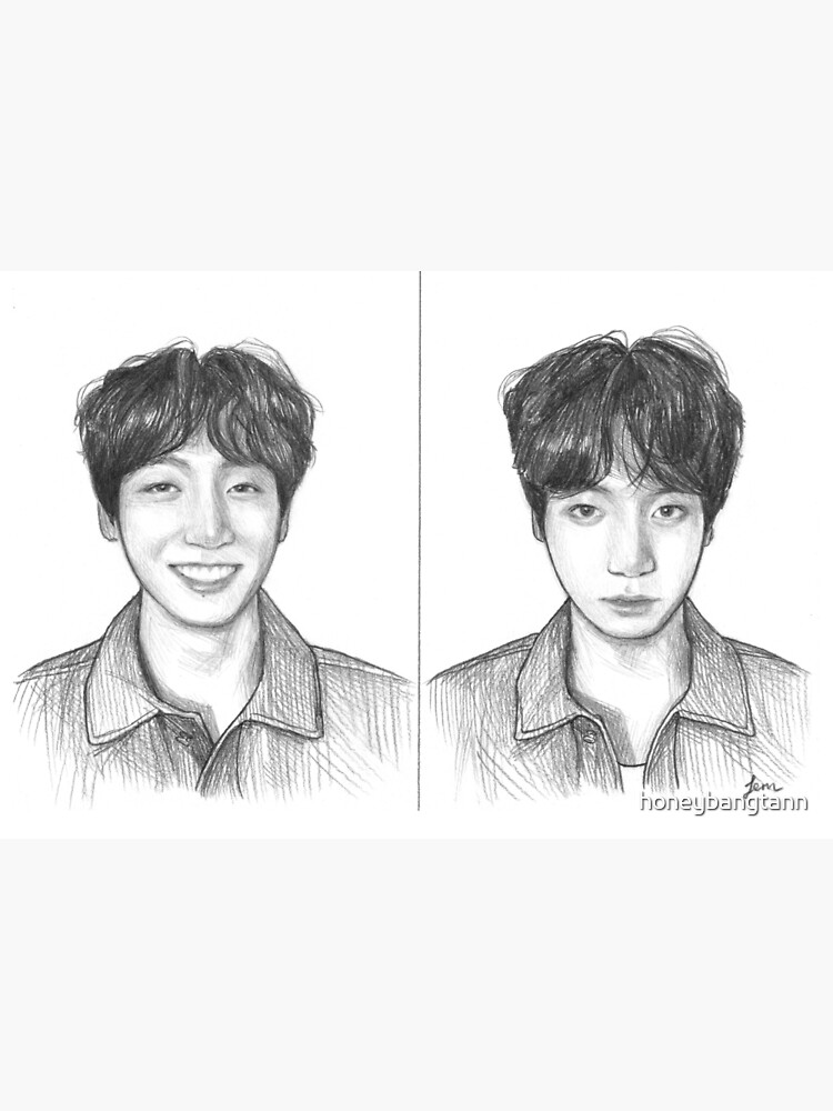 BTS Jungkook sketch 💜 | Easy drawings sketches, Easy drawings, Cute  drawings