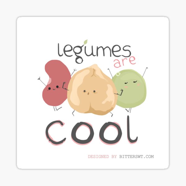 Legumes are cool Pegatina