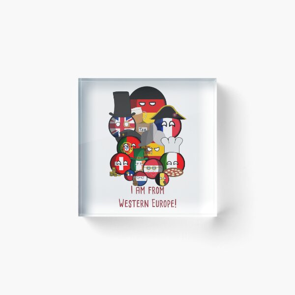 Item preview, I am from Western Europe! Countryball designed and sold by Czechianball.