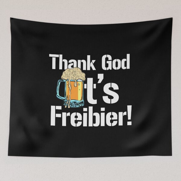 Artikelvorschau, Thank God Its Freibier Oktoberfest Bier Geschenk entworfen und verkauft von 2blackcherries.