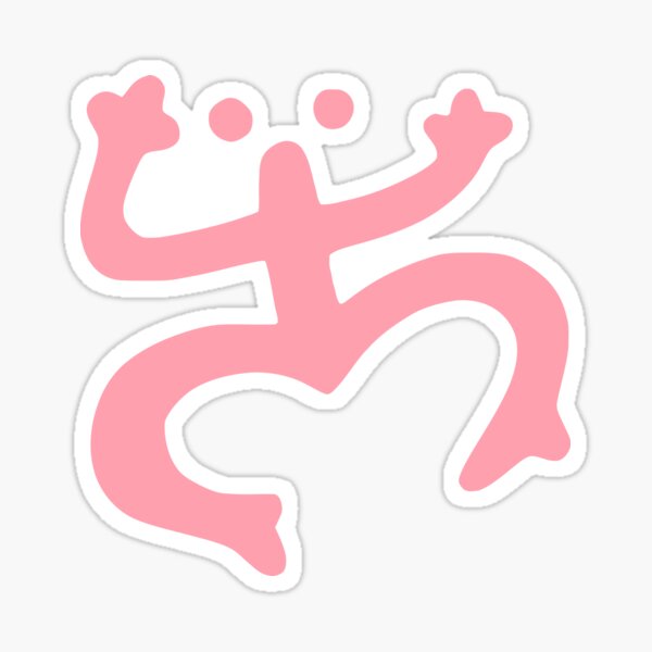 Item preview, Taino frog pink designed and sold by crosstheline.