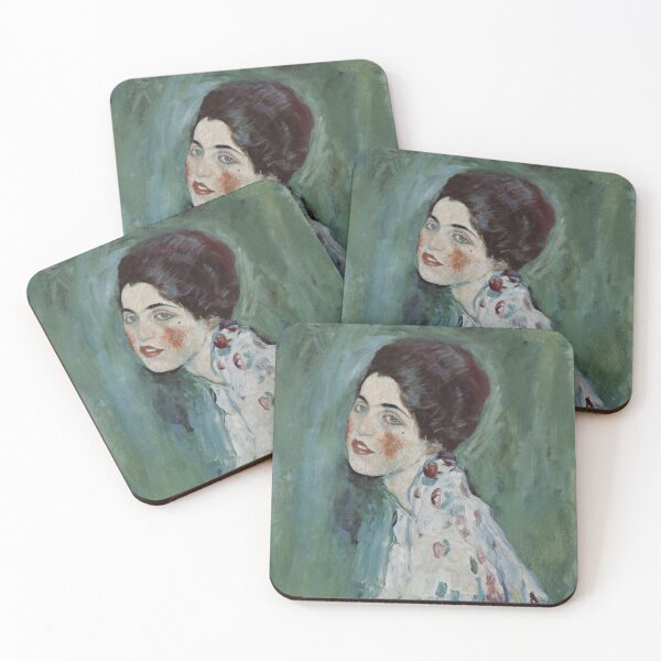 Item preview, Porträt einer Dame by Gustav Klimt - Art Nouveau Romantic designed and sold by Bebichic.