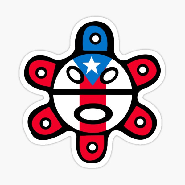 Taino Sun Puerto rico Sticker.