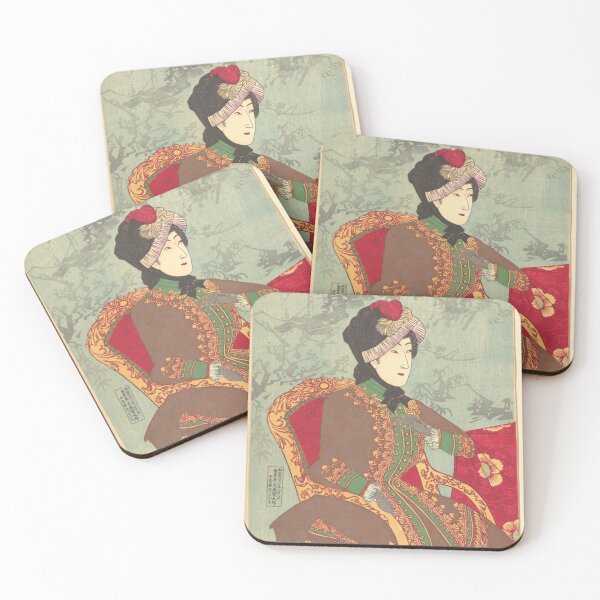 Item preview, Chikanobu - Mirror of Japanese Nobility - ukiyo-e art - Part I designed and sold by Bebichic.