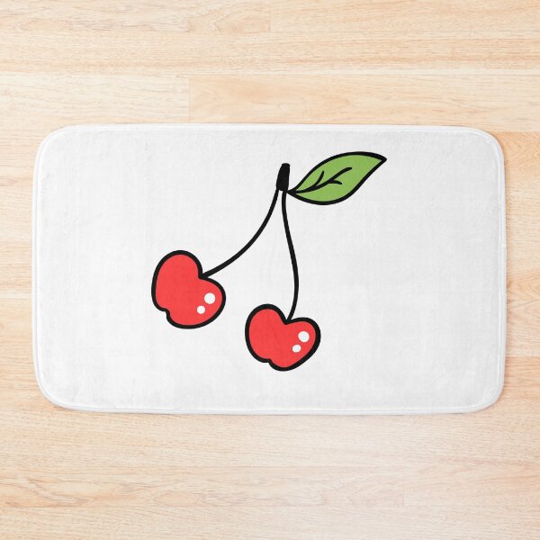 Item preview, Red cherries white background designed and sold by Jenmag.