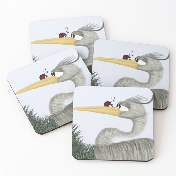 Item preview, Herb The Heron And The Ladybug designed and sold by OneArtsyMomma.