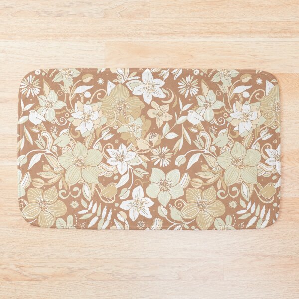 Item preview, Helleborus and birds | gold designed and sold by camcreativedk.