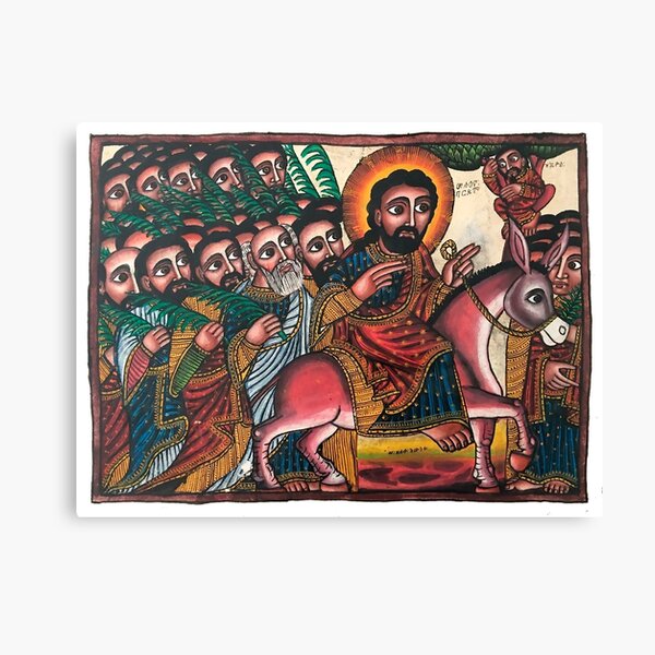 Hosanna | Ethiopian Icon of the Entry into Jerusalem Canvas Print