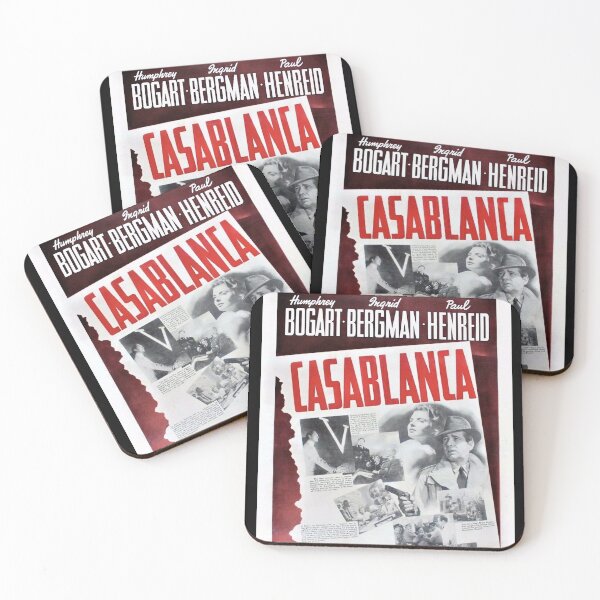 Artikelvorschau, Vintage Casablanca Filmplakat Lithographie Wandkunst entworfen und verkauft von Jéanpaul Ferro.