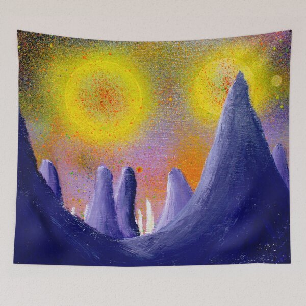 Item preview, Alien Mountain Range designed and sold by InfinitePathArt.