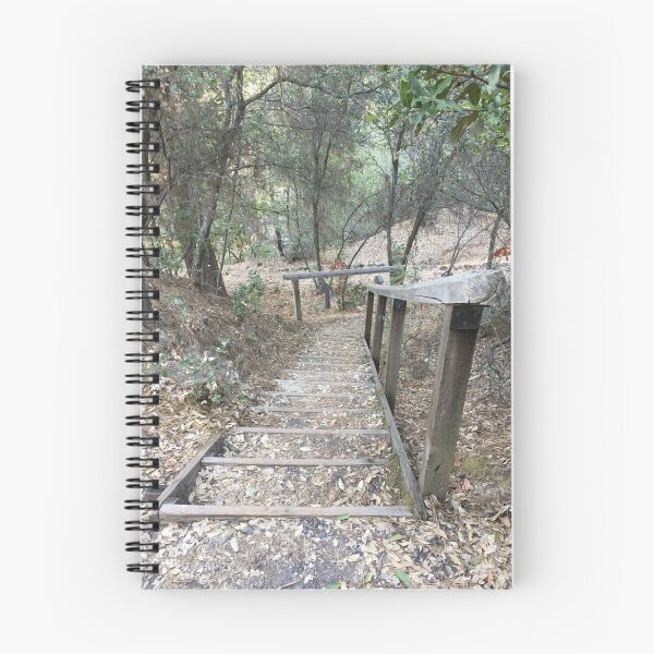 Item preview, Leaf-strewn steps on nature trail designed and sold by Rita Kindle.