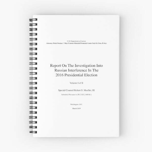 Item preview, Report on the Investigation into Russian Interference in the 2016 Presidential Election - cover designed and sold by AvengingMeteor.