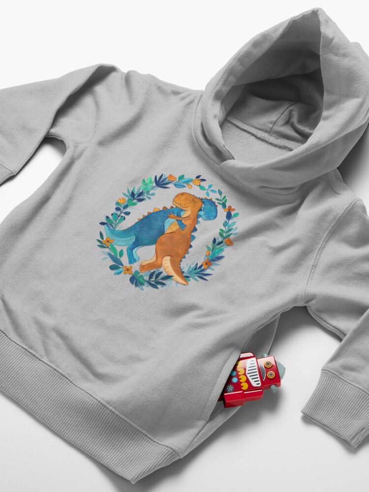 Alternate view of Dino Hugs Toddler Pullover Hoodie