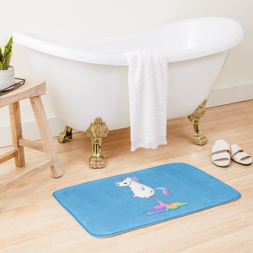 Unicorn Fart Bath Mat