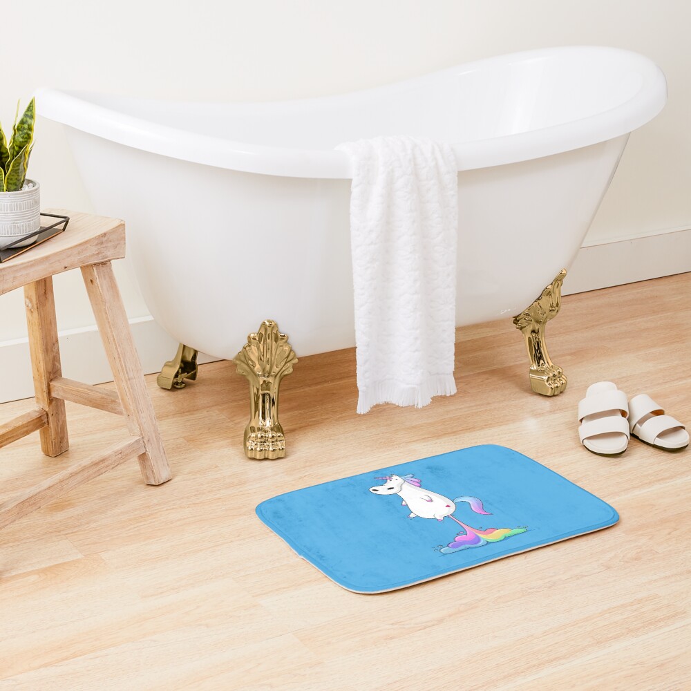 Unicorn Fart Bath Mat