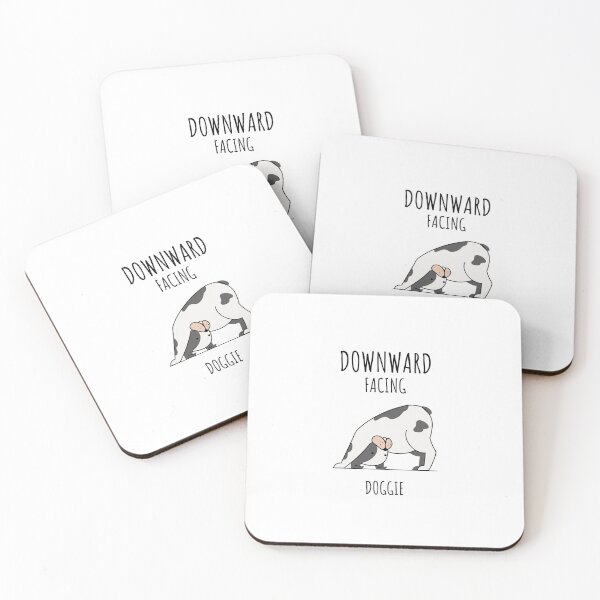 Item preview, Downward Facing Doggie Yoga for Yogi or Yogini Dog Owners designed and sold by friendlyspoon.