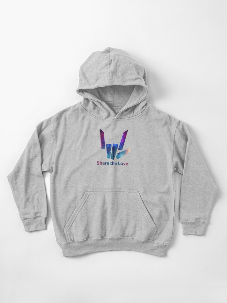 share the love galaxy hoodie