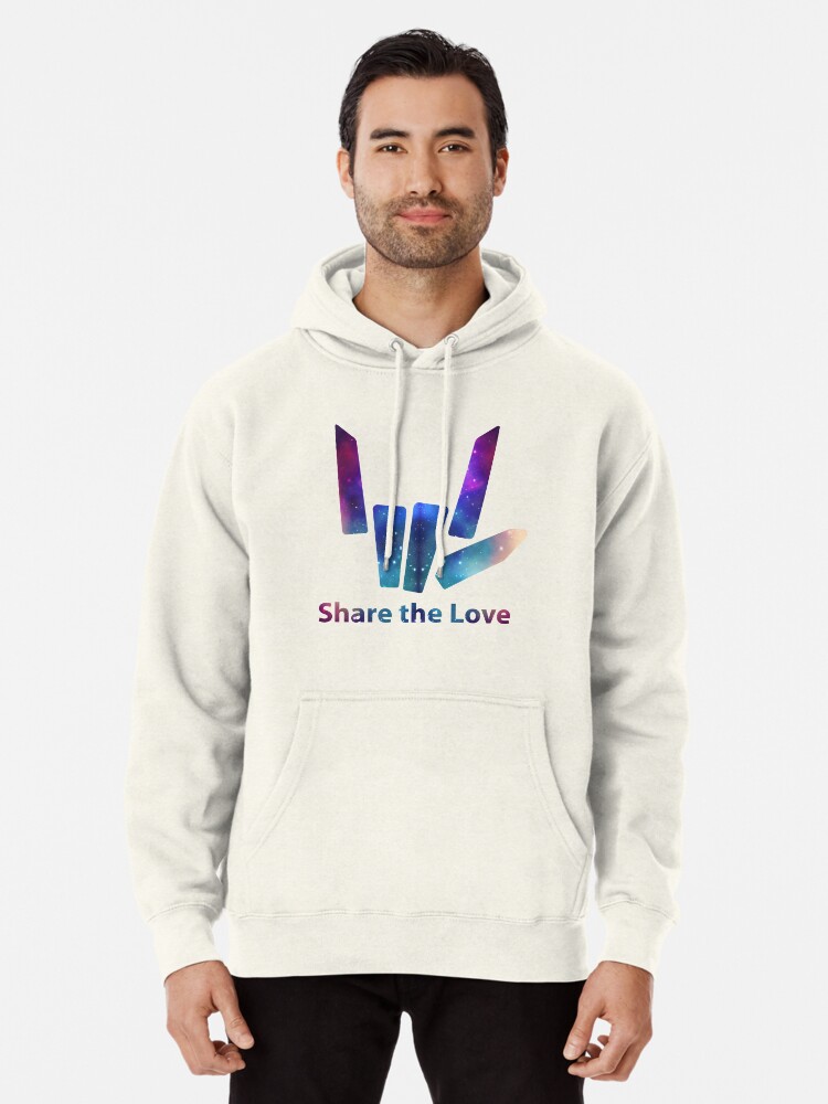share the love galaxy hoodie