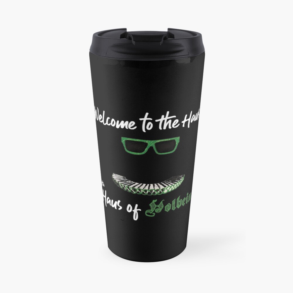 SIX the Musical: Haus of Holbein ruff and sunnies Travel Coffee Mug