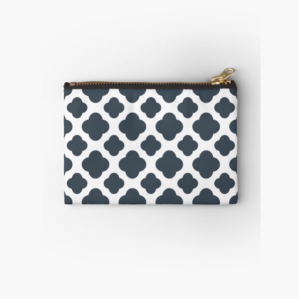 Item preview, Charcoal and White Quatrefoil Pattern designed and sold by KarinaI.