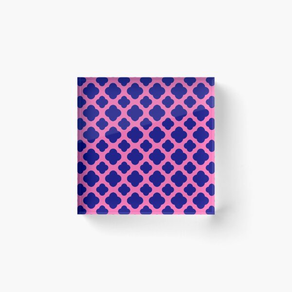 Artikelvorschau, Pink und Marineblau Vierpass Muster entworfen und verkauft von KarinaI.