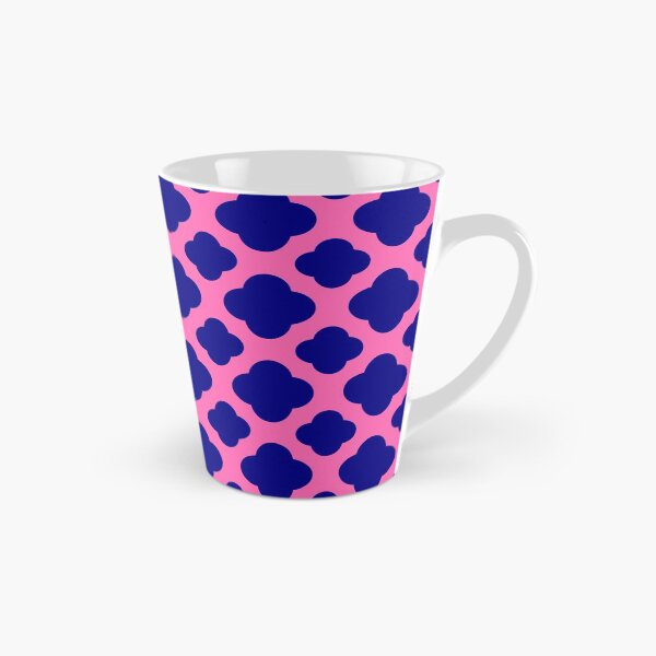 Item preview, Hot Pink and Navy Blue Quatrefoil Pattern designed and sold by KarinaI.