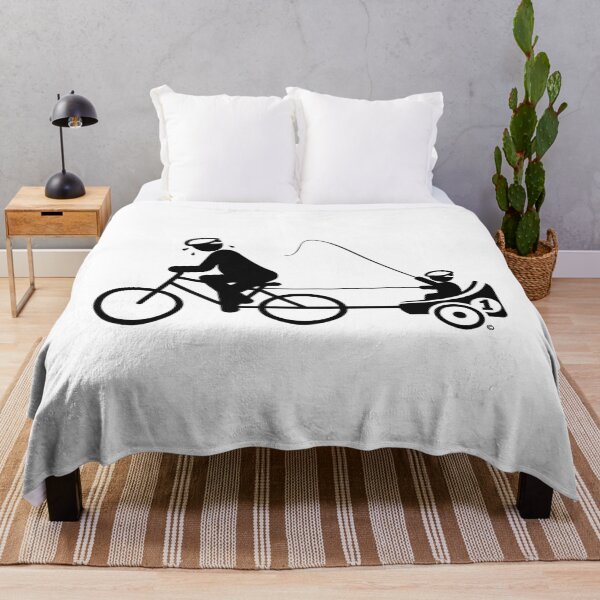 Item preview, STRAMPELNDER PAPA PULLS CHILD IN BIKE TRAIL, BY SUBGIRL designed and sold by SUBGIRL.
